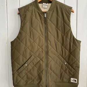 The North Face Khaki Quilted Vest